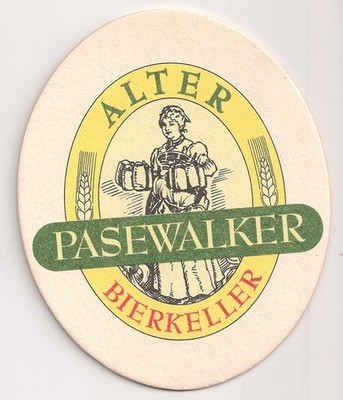 Old Pasewalker beer cellar - old beer mat from Mecklenburg-Vorpommern