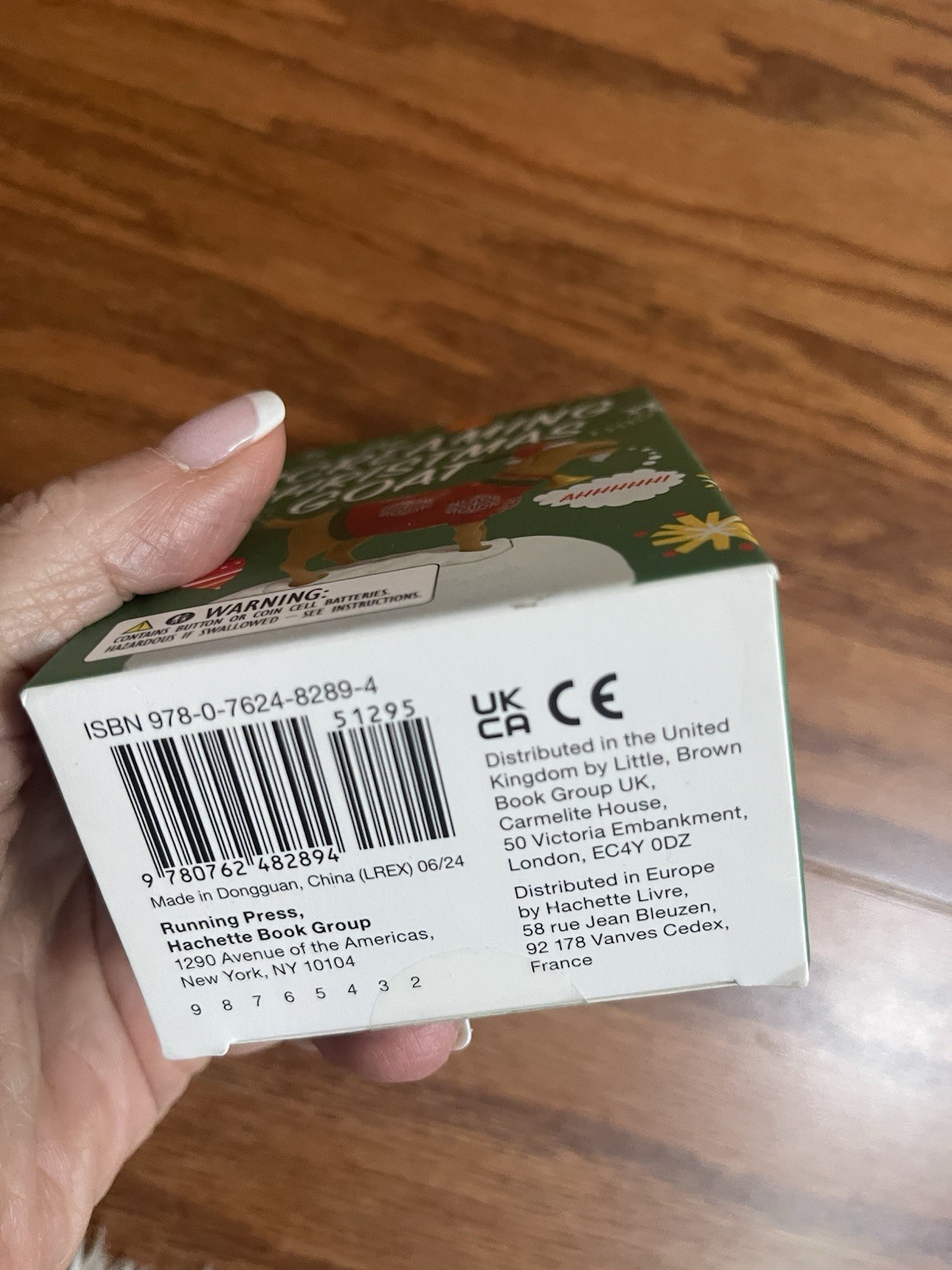 The Screaming Christmas Goat W/mini Book New Sealed Box