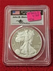 2018-W American Silver Eagle ASE DOLLAR PCGS PR 70DCAM MERCANTI FDI  #T2060