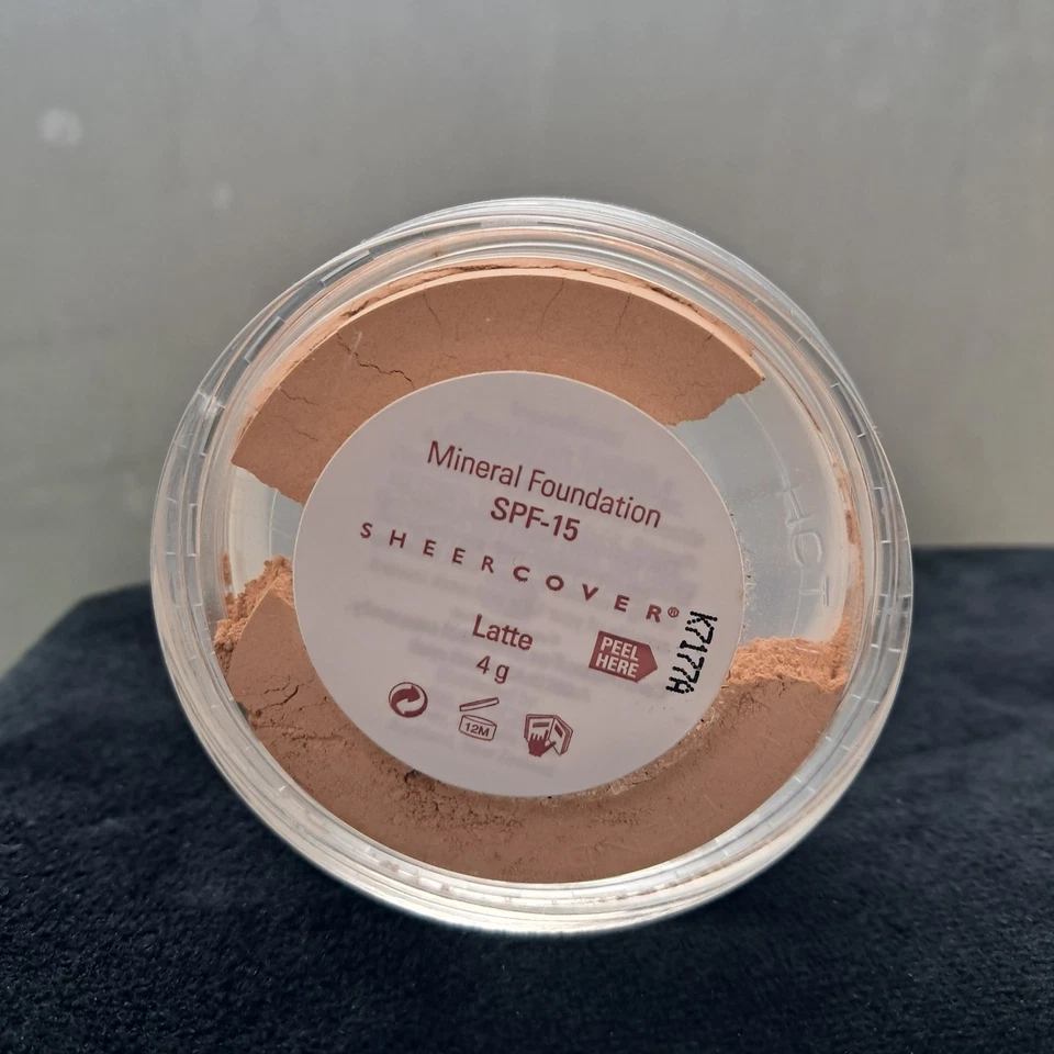 Sheer Cover Mineral Foundation LATTE 4g Full Size New Sealed Rare Genuine x1 - Image 2 of 4