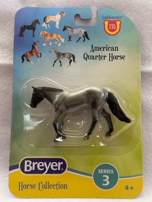 Breyer Stablemate American Quarter Horse Blue Roan on Card Loping QH mold