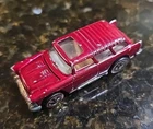 1969 Mattel Hot Wheels Redline Classic Nomad - Red/Magenta With White Interior