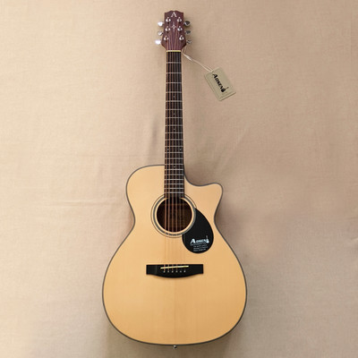 39'' Cutaway Acoustic Guitar Spruce layer Wood Top Hollow Natural Gigbag Bone Nut