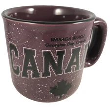 Canada Wasaga Beach Thick Heavy M Ware Coffee Tea Cup Mug Purple