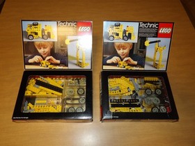 Lot of 2 Vintage 1984 Lego Technic 8020 Buidable Toy Sets ~ Complete ~ Retired!!