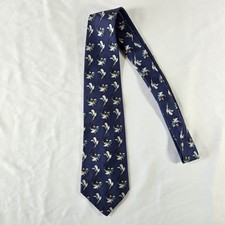 Vintage Disney Balancine Necktie 100% Silk Mickey Mouse Made In USA Airplane