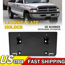 For 94-02 Ram Pickup 1500 2500 3500 cummins Truck  Front License Plate Bracket