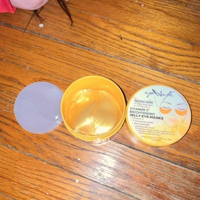 Splash Vitamin C Brightening Jelly Eye Mask Gold 20 Pairs Hyaluronic Niacinamide