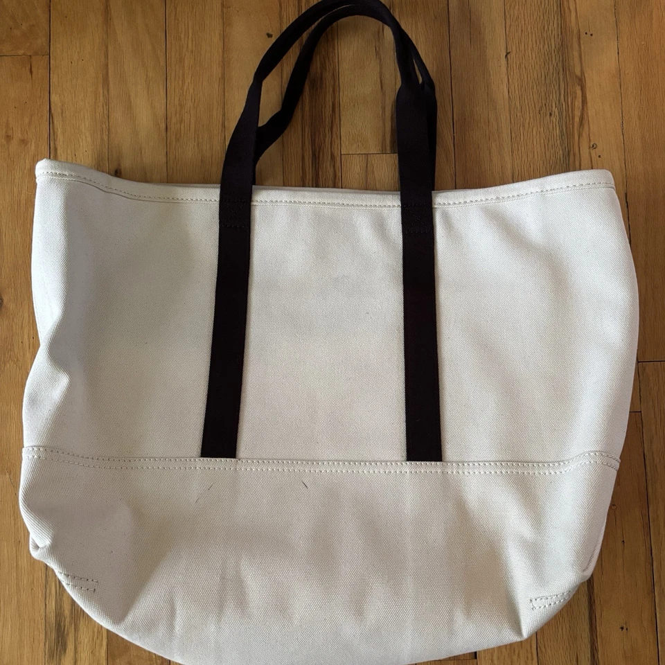 Calvin Klein Tote Bag Large Canvas Carryall 22”x14”x7” Dust Bag Sturdy - Image 4 of 4