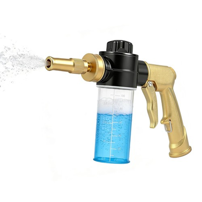 #ad High Pressure Garden Hose Nozzle with Soap Dispenser Adjustable Foam Sprayer... $29.75