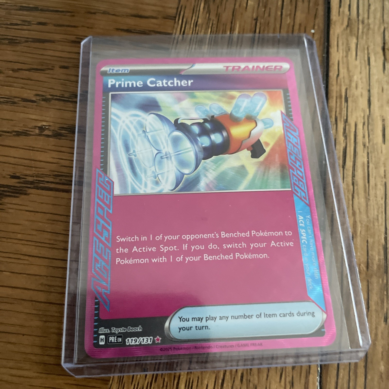 2024 Pokemon Temporal Forces #157/162 Prime Catcher Holo Mint