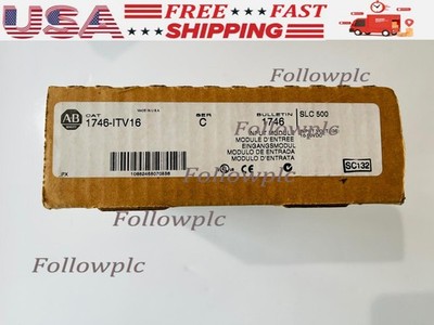 New Sealed AB 1746-ITV16 SER C SLC 16 POINT DIGITAL INPUT MODULE In Stock