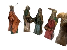 Vintage Paper Mache Nativity Scene Figures