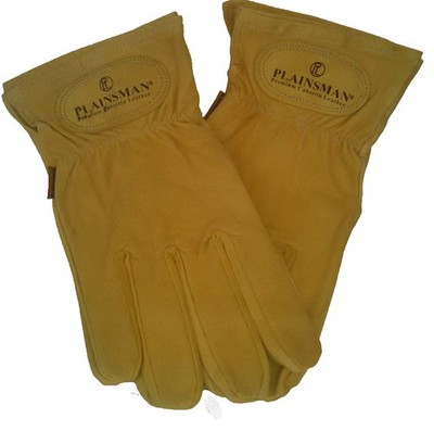 Plainsman Leather Gloves - 2 Pair - Medium (Pack of 4), Yellow 