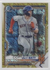 2021 Bowman Chrome Prospects Gold Shimmer Refractor 2/50 Brett Baty #BCP-237 s3g