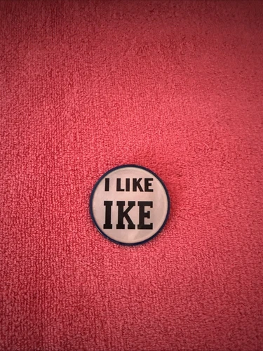I LIKE IKE 1952 Campaign Button Lenticular Flicker Pin Pinback 2.5" Vtg
