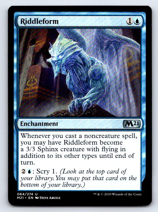 Riddleform 64 Uncommon Core Set 2021 Magic: The Gathering Lightly Played