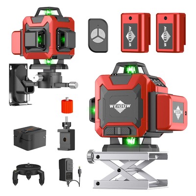 Laser Level,4D 16 Lines Laser Level 4x360 Self Leveling Tool for Construction...
