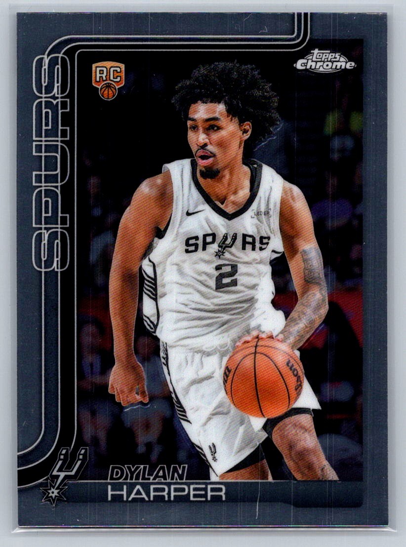 2025-26 Topps Chrome #252 Dylan Harper San Antonio Spurs