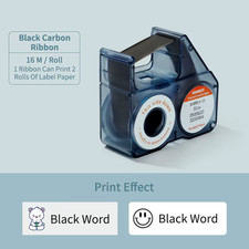 NIIMBOT B18 Labeling Ribbon, Refill Tapes for Thermal Transfer Label Printer/Col