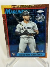 2025 Topps Update 1990 Topps Chrome Mojo Silver Pack Blue /150 Agustin Ramirez