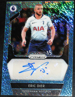 2019-20 Prizm Premier League Eric Dier Blue Shimmer 1st Off The Line FOTL Auto