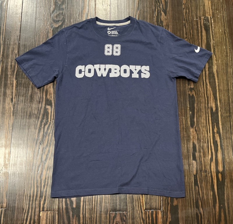 Nike Dallas Cowboys Dez Bryant T Shirt Men’s Medium Blue Cotton 