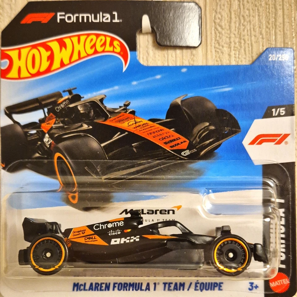 Hot Wheels McLaren Formula 1 Team OVP F1 20/250 Schwarze Orange 2026