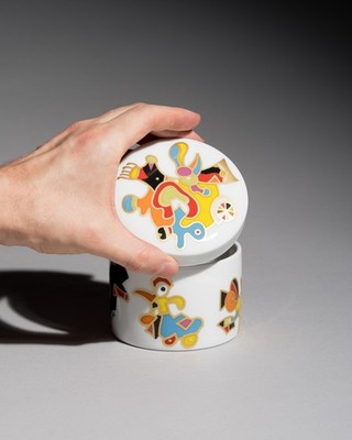 Otmar Alt Rosenthal Studio-Line Lidded Porcelain Box ca. 70s 80s German Artist