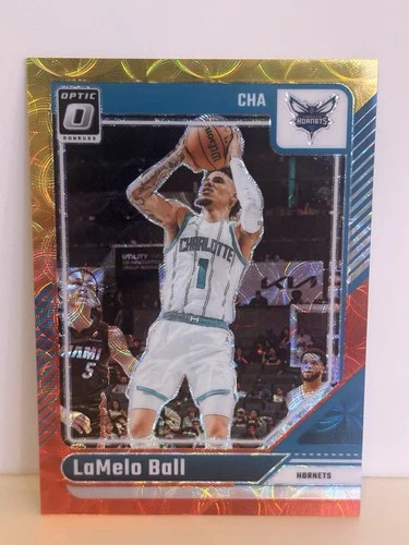 2024-25 Panini Donruss Optic International LaMelo Ball Red & Gold Prizm /99