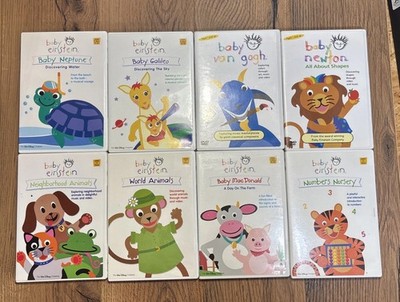 Disney Baby Einstein Lot 8 DVD s Neptune Galileo Newton Van Gogh Ages 9 months +