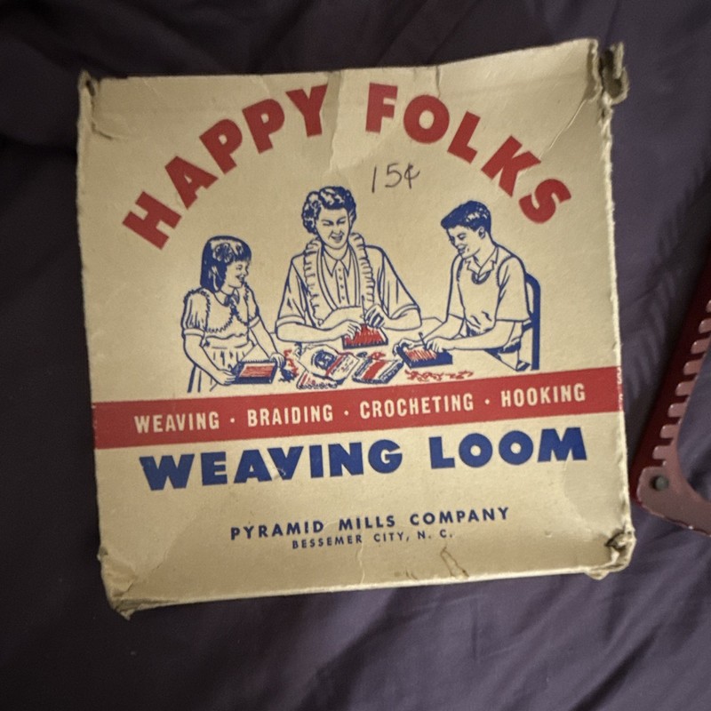 Happy Folks Art. 902 Hand Loom Tabletop 1 Shaft Tapestry Weaving Loom