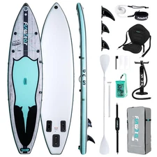 Inflatable Stand Up Paddle Board 10'6"/11"/11'6" Paddle Board for Adults & Yo...