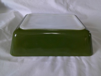 Vtg MCM #503 PYREX Verde Avocado Green 1.5 Qt Casserole Baking Dish Excellent