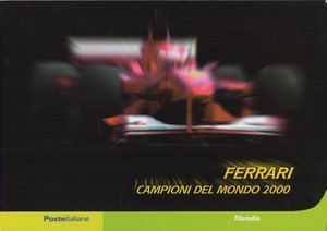 FERRARI  Stamp Deluxe Bolaffi Set 2000 World Champion