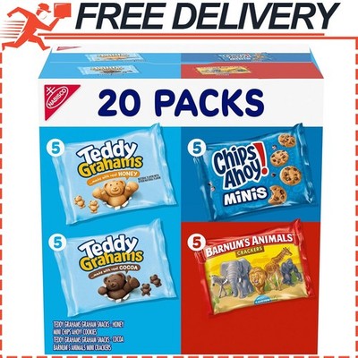 Nabisco Fun Shapes, Barnum's Animal Crackers, Teddy Grahams and CHIPS AHOY 20pk