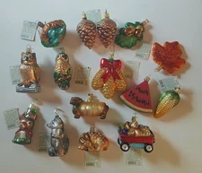 Old World Christmas Blown Glass Ornaments 15 in total