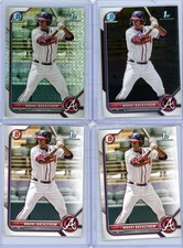4 * MAHKI BACKSTROM 2022 1ST BOWMAN CHROME MOJO REFRACTOR + CHROME BASE RC # 121