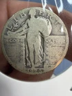 1926 Silver Standing Liberty Quarter Average Circulated.