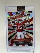 Fernando Mendoza 1/5 Wild Card Historical Improbable Record Comix RC