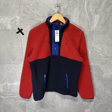 Polo Ralph Lauren Boys Color block Fleece Quarter Zip New With Tags Youth XL
