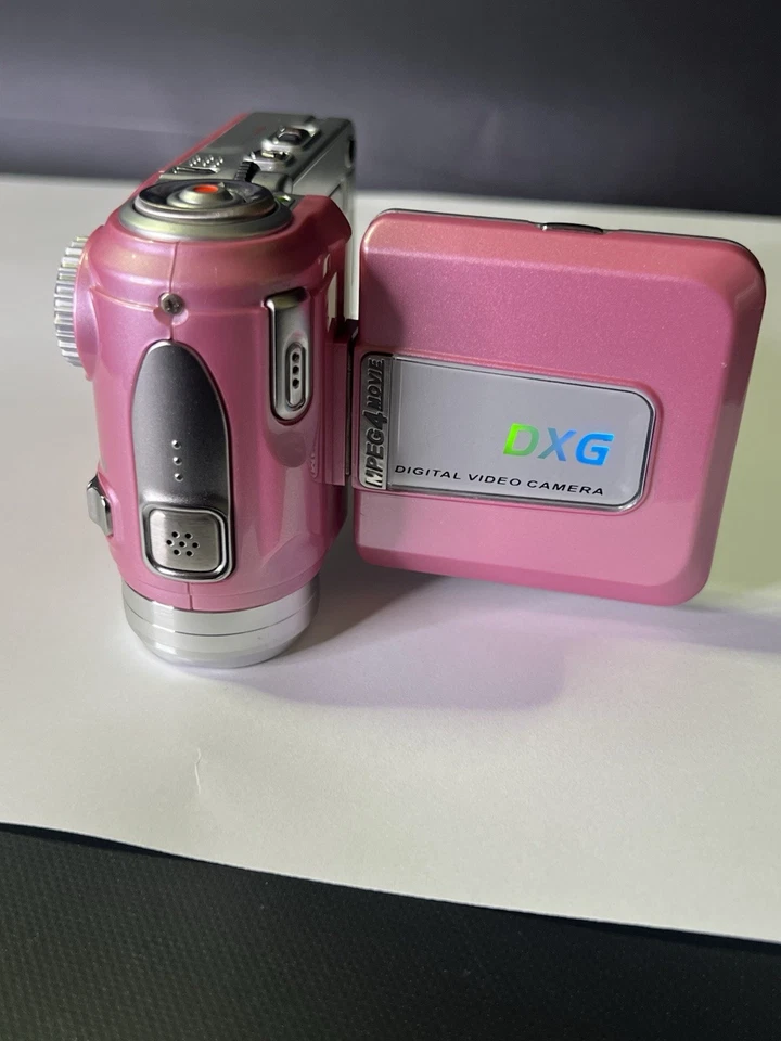 Cámara de video con zoom digital de película DXG 506V MPEG4 ROSA PROBADA Foto 4 de 4