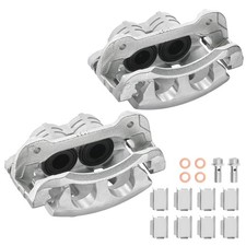 Pair Front Brake Calipers With Bracket For Ford Mustang 2005-2010 2012-2014