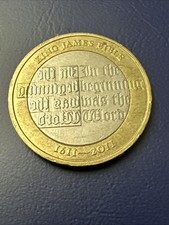 Scarce 2011 King James Bible £2 Coin - Low Mintage Under 1m (Circulated)