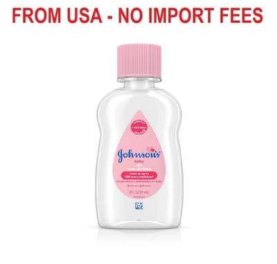 Johnson's Baby Oil, Pure Mineral Oil to Prevent Moisture Loss, Original 3 fl. oz