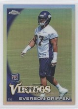 2010 Topps Chrome Refractor Everson Griffen #C134 1j2