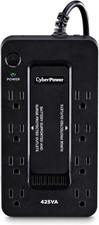 Cyberpower ST425 Standby UPS Battery Backup and Surge Protector  425VA/260W, 8