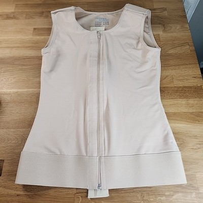 Marena Recovery Men s Sleeveless Vest Large Style MV-L-H Beige MSRP $158 NEW