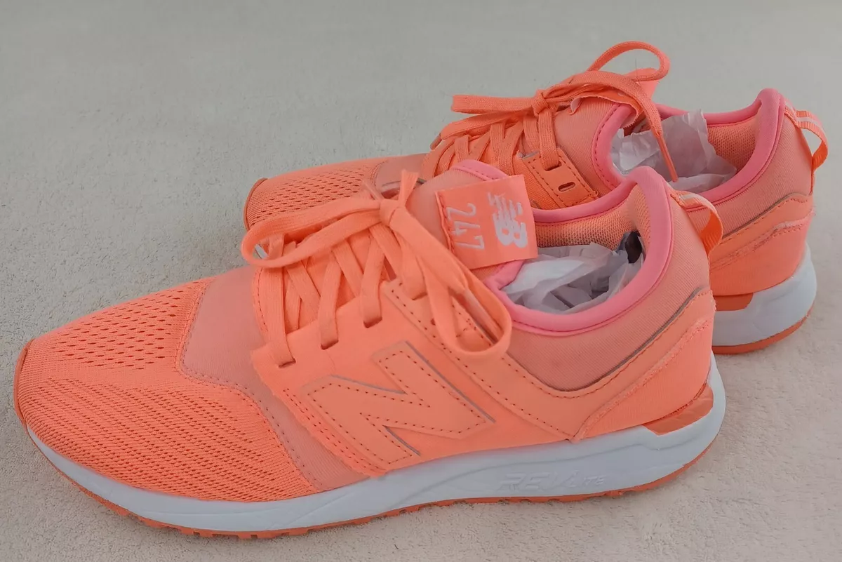 New Balance 247 Classic Womens Running Shoes RevLITE Figi Neon Pink Sz7