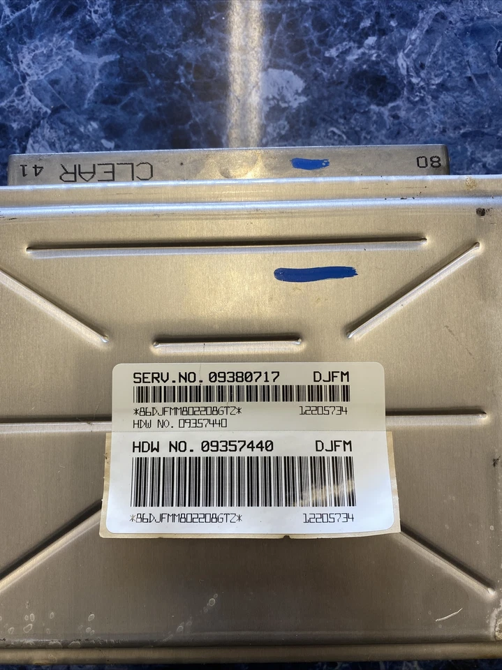 Buick Lesabre 09380717 09357440 2001 módulo de control del motor DJFM ECU ECM PCM OEM  Foto 2 de 4